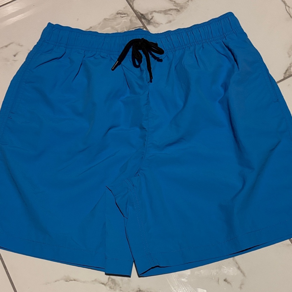 Vibrant Blue Men's Swim Trunks